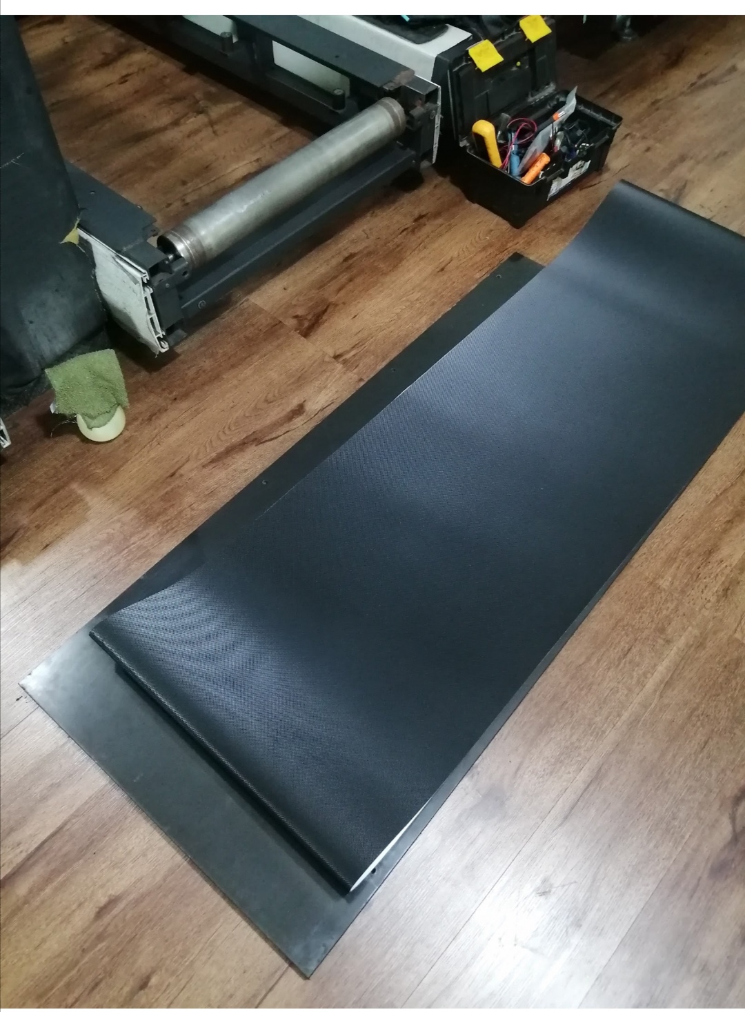 Instalación de banda nueva en caminadora